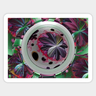 Moon Flower Celebration Sticker